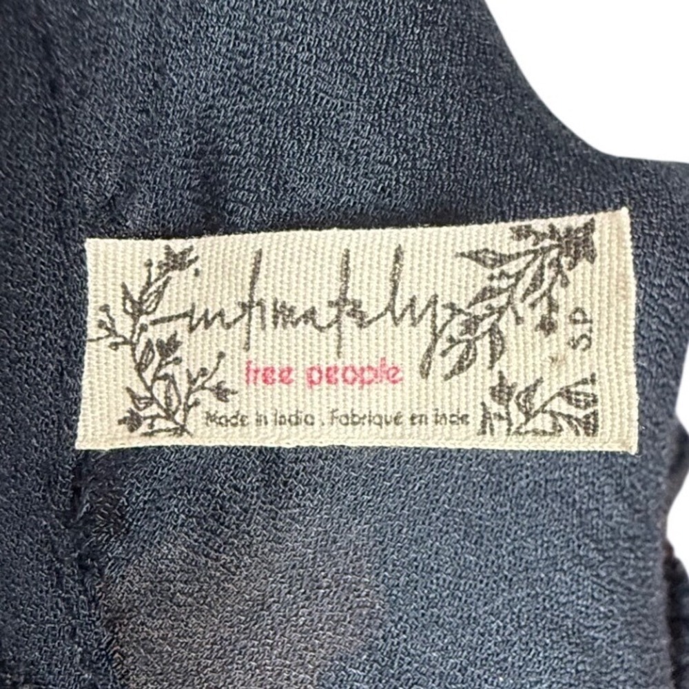 INTIMATELY FREE PEOPLE Aida Slip Dress , Aida Tunic, Cover-up, Navy Blue, Small - Picture 8 of 10